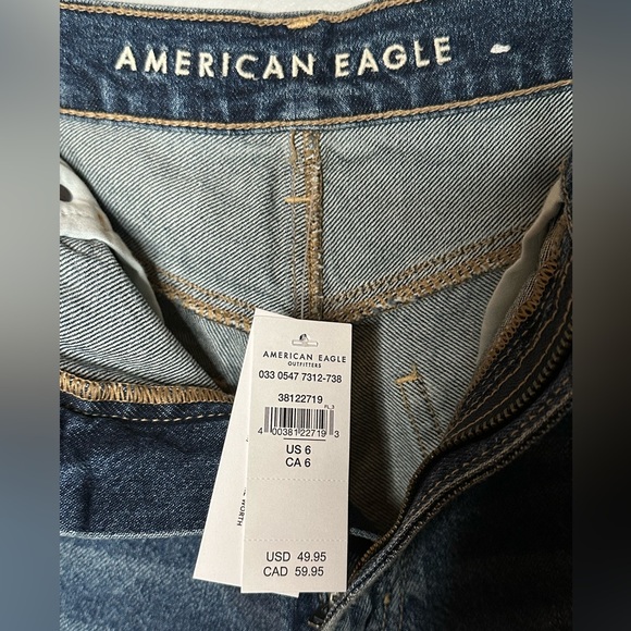 American Eagle Outfitters Denim Medium Wash High Rise Shorts - Picture 4 of 6